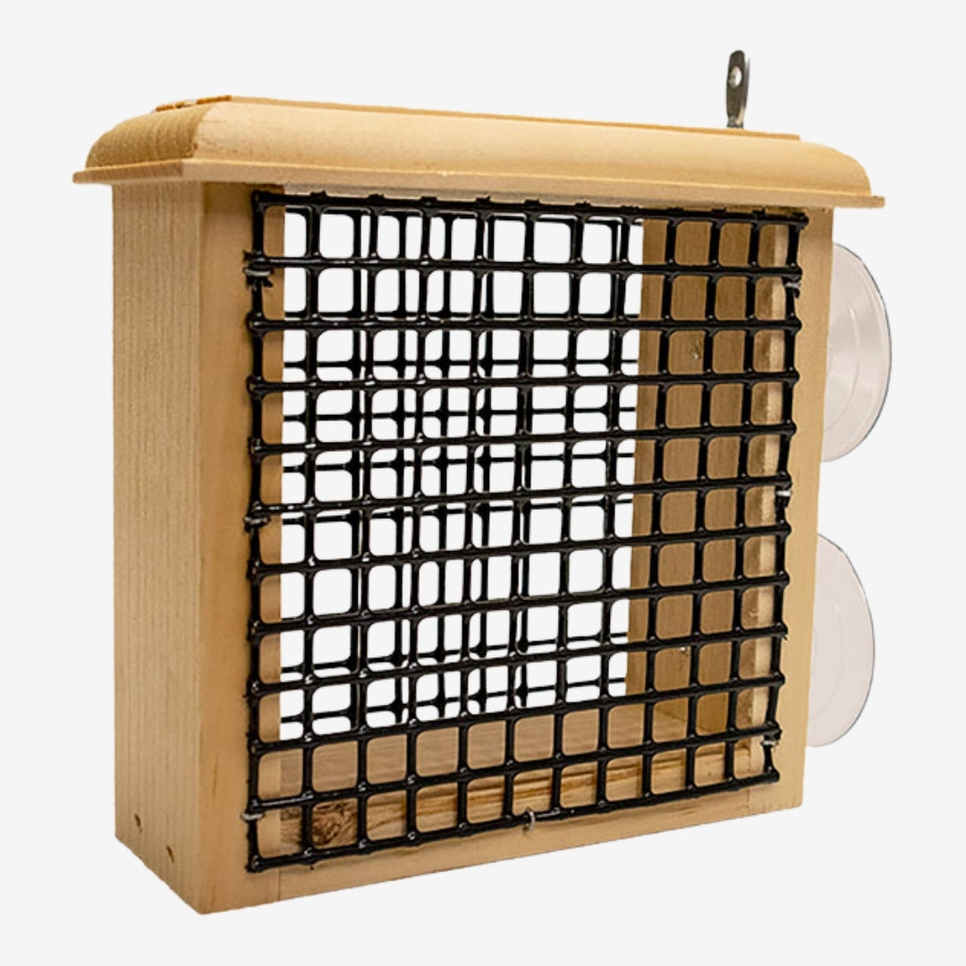 Coveside Window Suet Feeder – A transparent, easy-to-install suet feeder that attracts birds for up-close viewing right outside your window